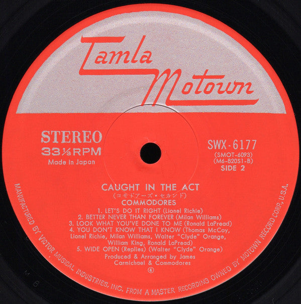 Commodores - Caught In The Act (Vinyl, LP, Album)