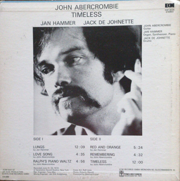 John Abercrombie - Timeless (Vinyl, LP, Album)