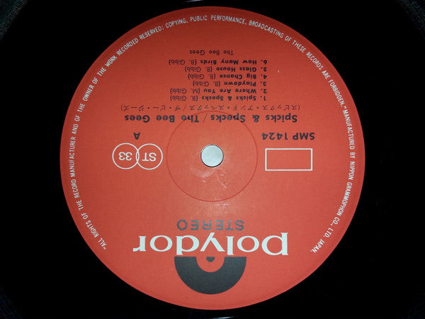 Bee Gees - Spicks & Specks (Vinyl, LP, Album, Reissue) Very Good (VG) / Very Good Plus (VG+)