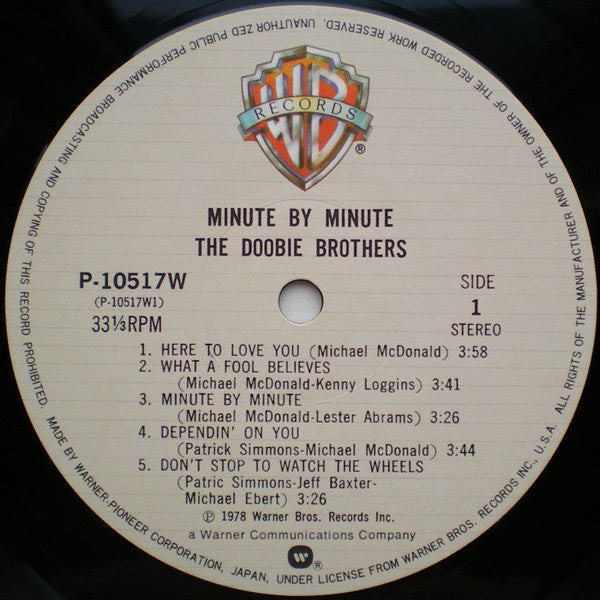 The Doobie Brothers - Minute By Minute (Vinyl, LP, Album)