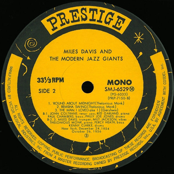 Miles Davis - Miles Davis And The Modern Jazz Giants (Vinyl, LP, Al...