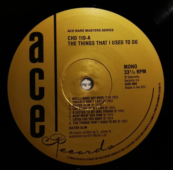 Eddie "Guitar Slim" Jones - The Things That I Used To Do (Vinyl, LP...