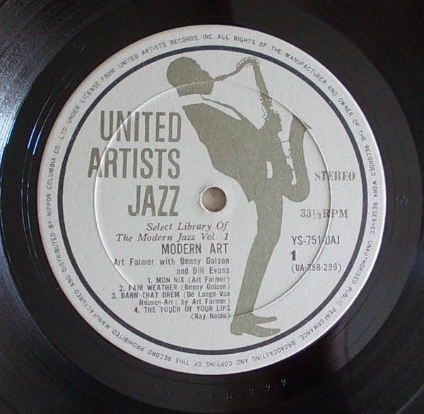 Art Farmer - Modern Art (Vinyl, LP, Album, Stereo) Very Good (VG) / Good Plus (G+)
