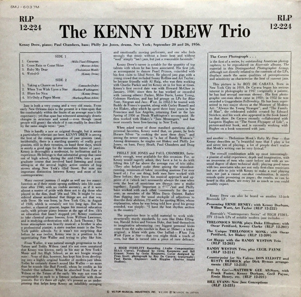 The Kenny Drew Trio - Kenny Drew Trio (Vinyl, LP, Album, Reissue, Mono) Very Good Plus (VG+) / Very Good (VG)