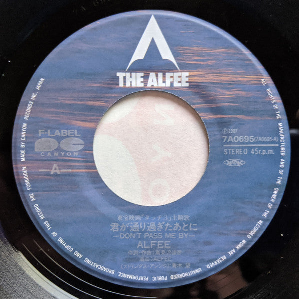 The ALFEE - Don't Pass Me By (Vinyl, 7", 45 RPM, Single, Stereo) Very Good Plus (VG+) / Near Mint (NM or M-)