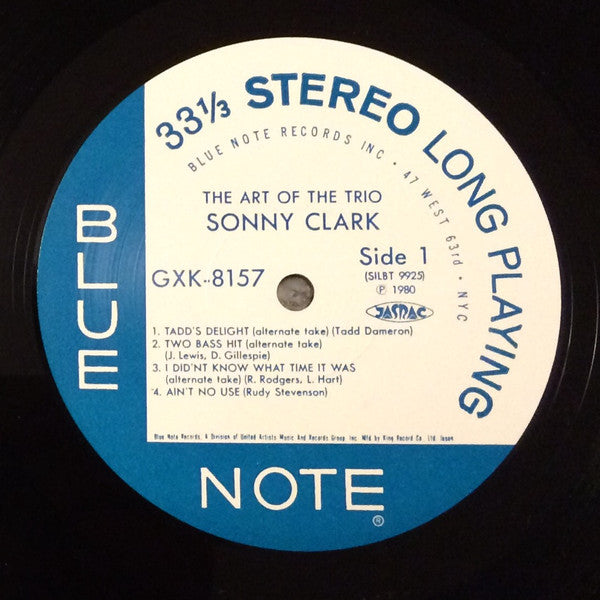Sonny Clark - The Art Of The Trio (Vinyl, LP, Album, Reissue) Very Good Plus (VG+) / Very Good Plus (VG+)