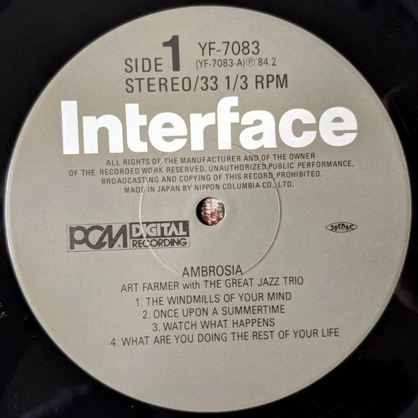 Art Farmer - Ambrosia (Vinyl, LP, Album)