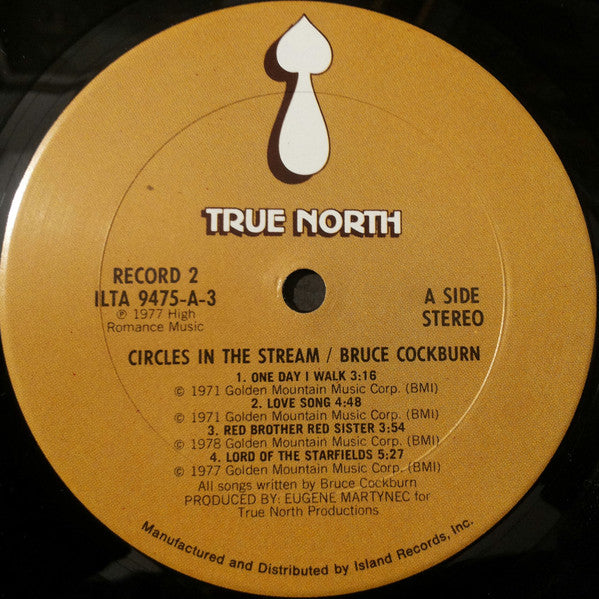 Bruce Cockburn - Circles In The Stream (2xVinyl, LP, Album, Stereo) Good Plus (G+) / Good (G)