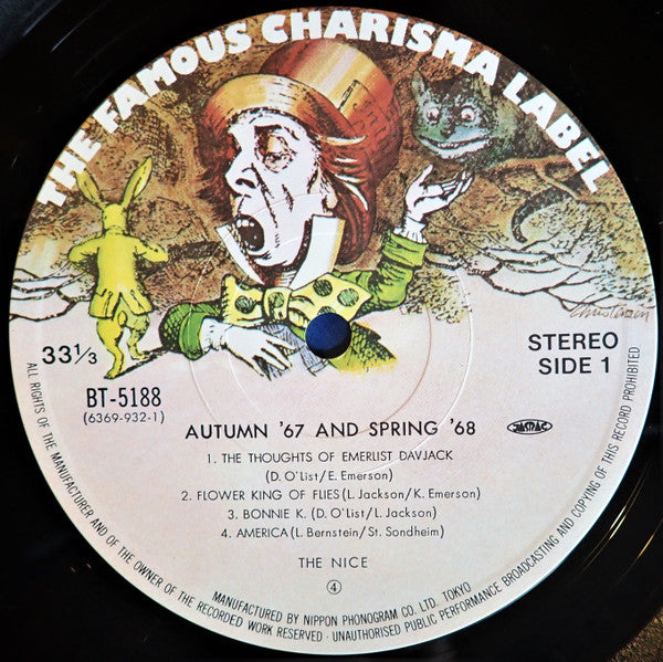 The Nice - Autumn '67 - Spring '68 (Vinyl, LP, Compilation, Reissue) Very Good Plus (VG+) / Good Plus (G+)