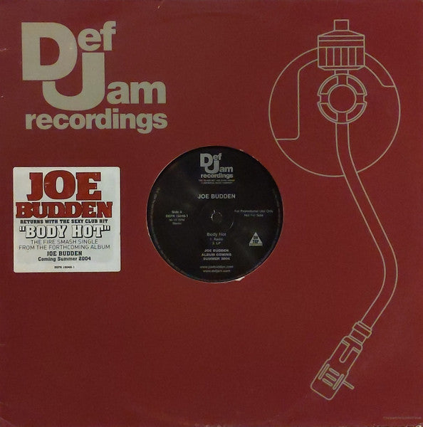 Joe Budden - Body Hot (Vinyl, 12", 33 ⅓ RPM, Single, Promo, Stereo) Very Good (VG) / Very Good (VG)