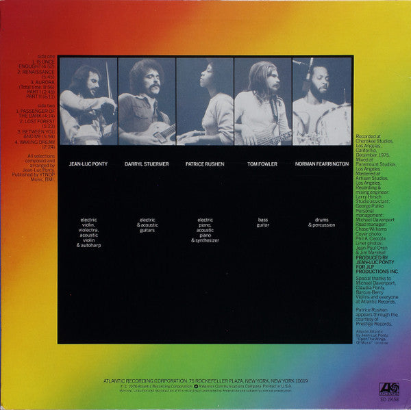 Jean-Luc Ponty - Aurora (Vinyl, LP, Album, Reissue, Stereo) Good Plus (G+) / Good Plus (G+)
