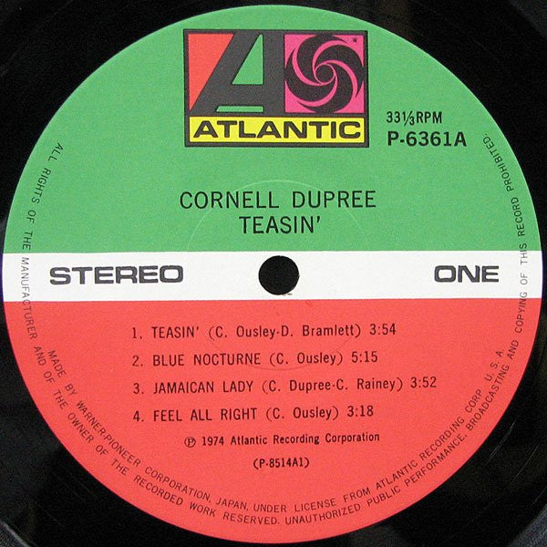 Cornell Dupree - Teasin' (Vinyl, LP, Album, Reissue) Very Good (VG) / Good Plus (G+)