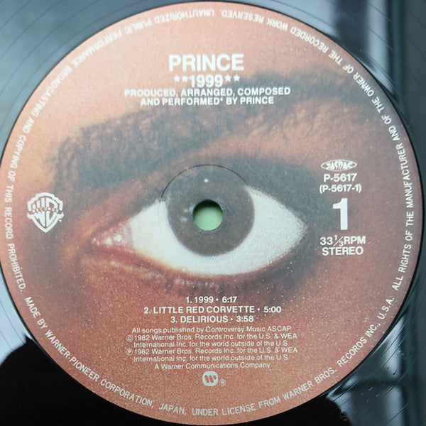 Prince - 1999 (Vinyl, LP, Album, Stereo)