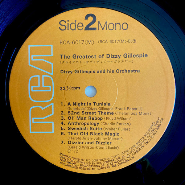 Dizzy Gillespie - The Greatest Of Dizzy Gillespie (Vinyl, LP, Compi...