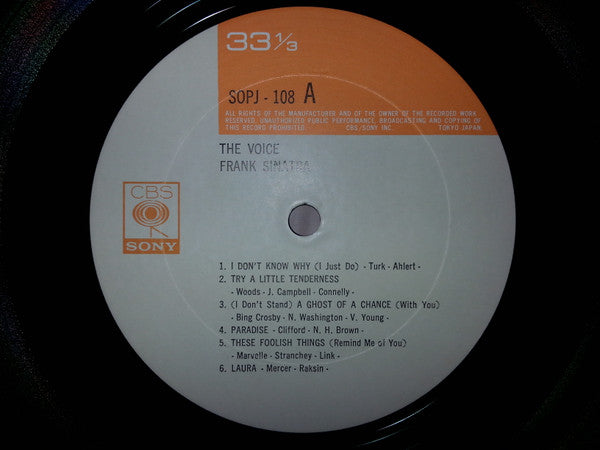 Frank Sinatra - The Voice (Vinyl, LP, Compilation, Reissue) Very Good Plus (VG+) / Very Good Plus (VG+)
