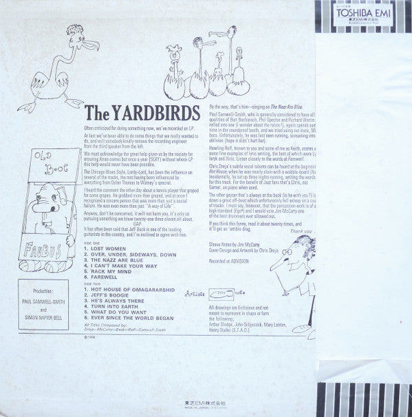 The Yardbirds - The Yardbirds (Vinyl, LP, Album, Reissue, Stereo)