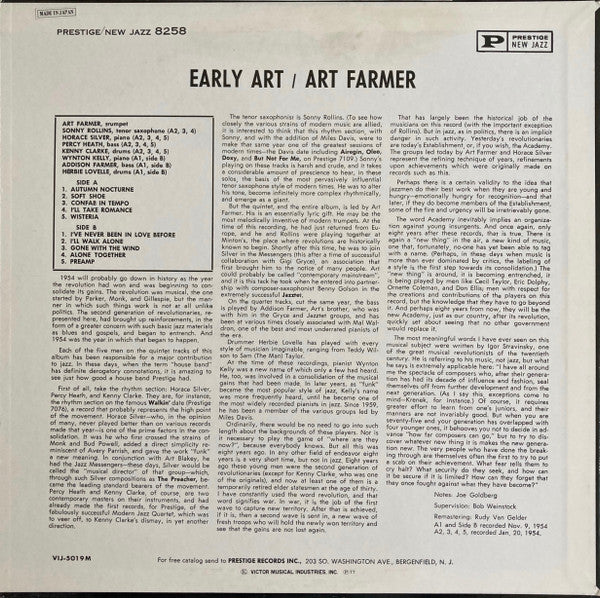 Art Farmer - Early Art (Vinyl, LP, Compilation, Reissue, Remastered...