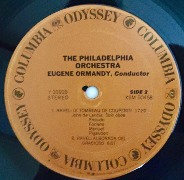 Eugene Ormandy - Bolero / Tombeau / Alborada (Vinyl, LP, Stereo) Very Good (VG) / Very Good (VG)