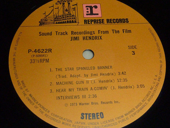 Jimi Hendrix - Sound Track Recordings From The Film "Jimi Hendrix" (2xVinyl, LP, Album, Reissue, Stereo) Very Good Plus (VG+) / Very Good (VG)