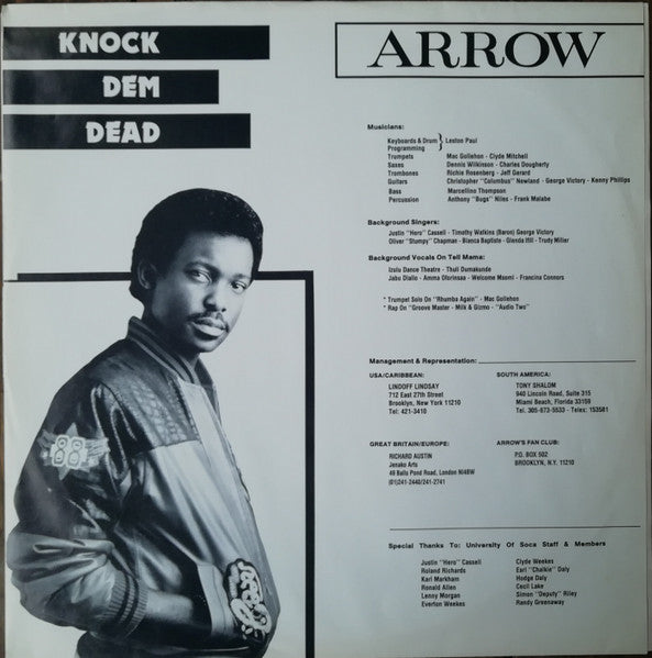 Arrow (2) - Knock Dem Dead (Vinyl, LP, Album) Very Good (VG) / Very Good (VG)