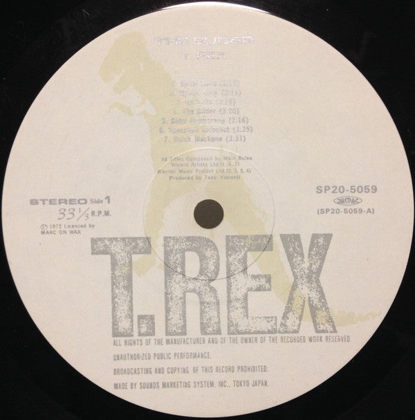 T. Rex - The Slider (Vinyl, LP, Album, Reissue) Very Good Plus (VG+) / Very Good (VG)