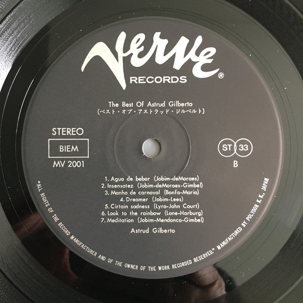 Astrud Gilberto - The Best Of Astrud Gilberto (Vinyl, LP, Compilation, Reissue) Very Good (VG) / Very Good (VG)