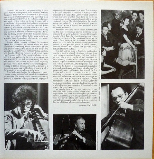 Georges Auric - Imaginées (Vinyl, LP, Album, Quadraphonic) Very Good Plus (VG+) / Very Good Plus (VG+)