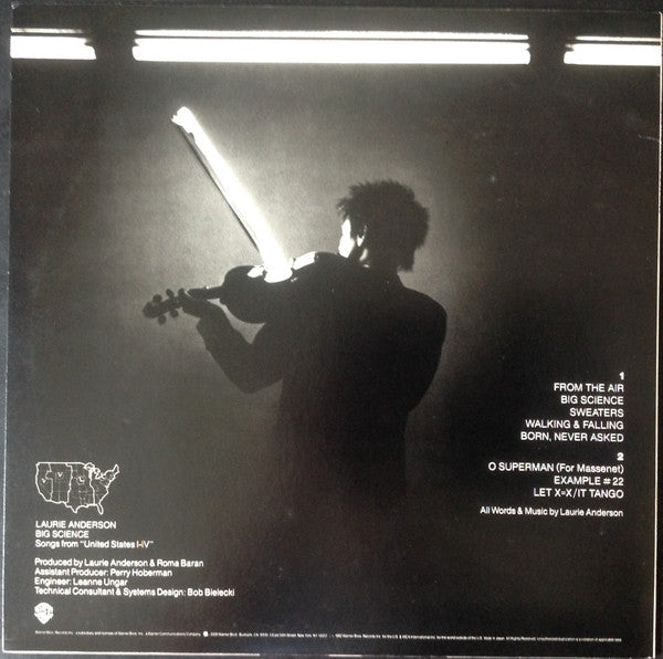 Laurie Anderson - Big Science (Vinyl, LP, Album, Stereo) Very Good Plus (VG+) / Very Good Plus (VG+)