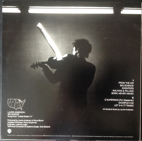 Laurie Anderson - Big Science (Vinyl, LP, Album, Stereo) Very Good Plus (VG+) / Very Good Plus (VG+)