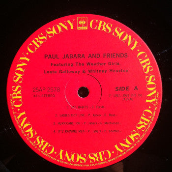 Paul Jabara - Paul Jabara And Friends (Vinyl, LP, Album, Stereo) Very Good (VG) / Very Good Plus (VG+)