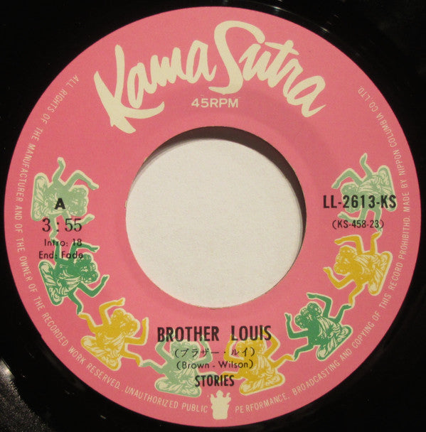 Stories - Brother Louie (Vinyl, 7", 45 RPM, Single) Very Good Plus (VG+) / Very Good Plus (VG+)