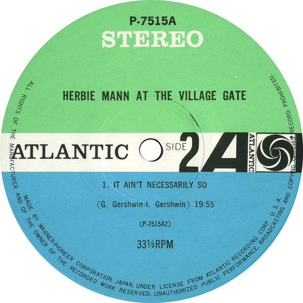Herbie Mann - Herbie Mann At The Village Gate (Vinyl, LP, Album, St...