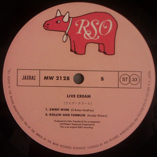 Cream (2) - Live Cream (Vinyl, LP, Album, Reissue)