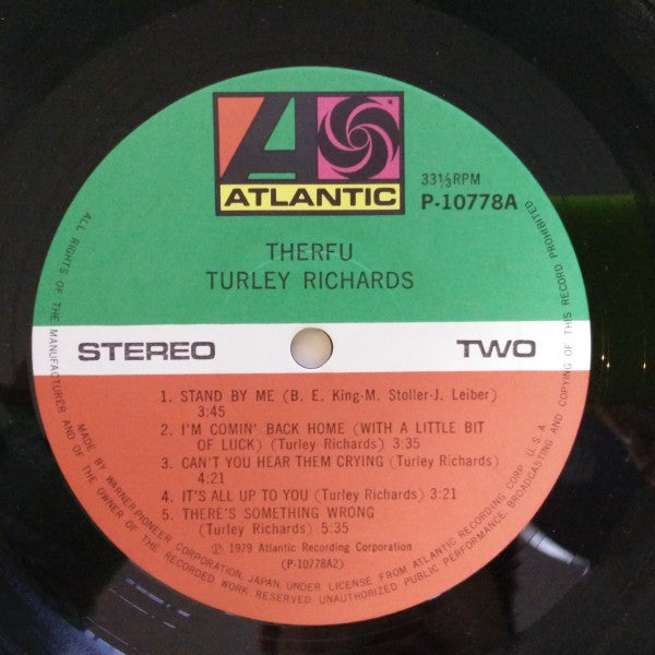 Turley Richards - Therfu (Vinyl, LP, Album) Very Good Plus (VG+) / Very Good (VG)