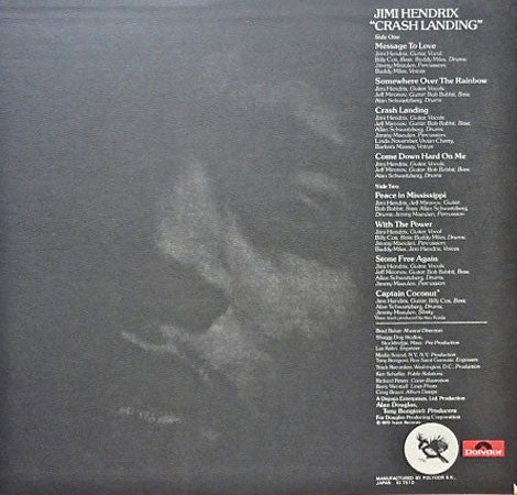 Jimi Hendrix - Crash Landing (Vinyl, LP, Album, Stereo)
