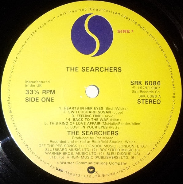 The Searchers - The Searchers (Vinyl, LP, Album, Reissue) Very Good Plus (VG+) / Very Good Plus (VG+)