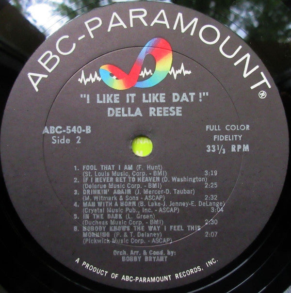 Della Reese - I Like It Like Dat! (Vinyl, LP, Mono) Very Good (VG) / Very Good (VG)