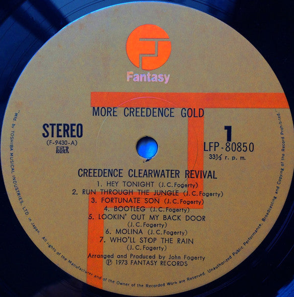Creedence Clearwater Revival - More Creedence Gold (Vinyl, LP, Compilation, Stereo) Very Good (VG) / Very Good (VG)