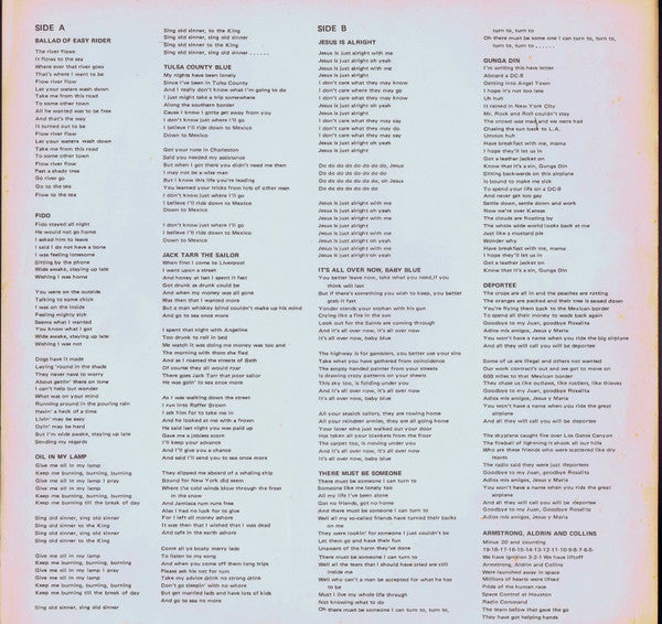 The Byrds - Ballad Of Easy Rider (Vinyl, LP, Album) Good Plus (G+) / Very Good (VG)