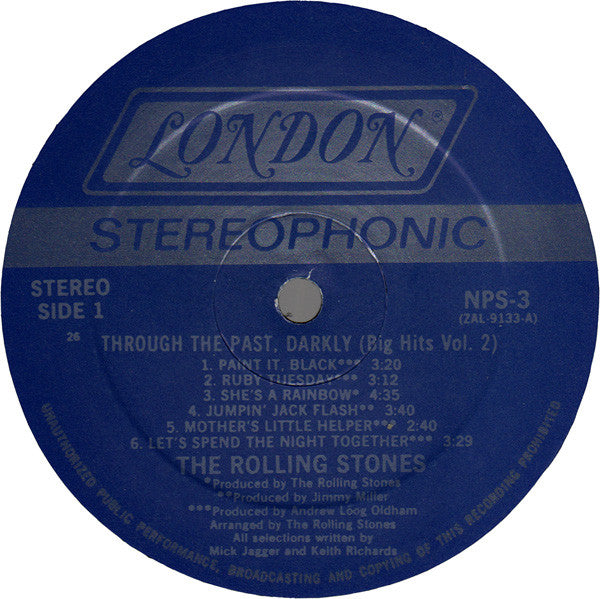The Rolling Stones - Through The Past, Darkly (Big Hits Vol. 2) (Vinyl, LP, Compilation, Reissue) Near Mint (NM or M-) / Very Good Plus (VG+)