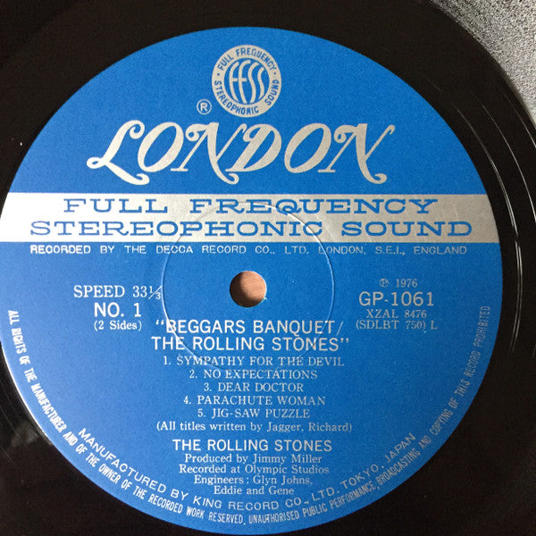 The Rolling Stones - Beggars Banquet (Vinyl, LP, Album, Reissue) Very Good (VG) / Very Good Plus (VG+)