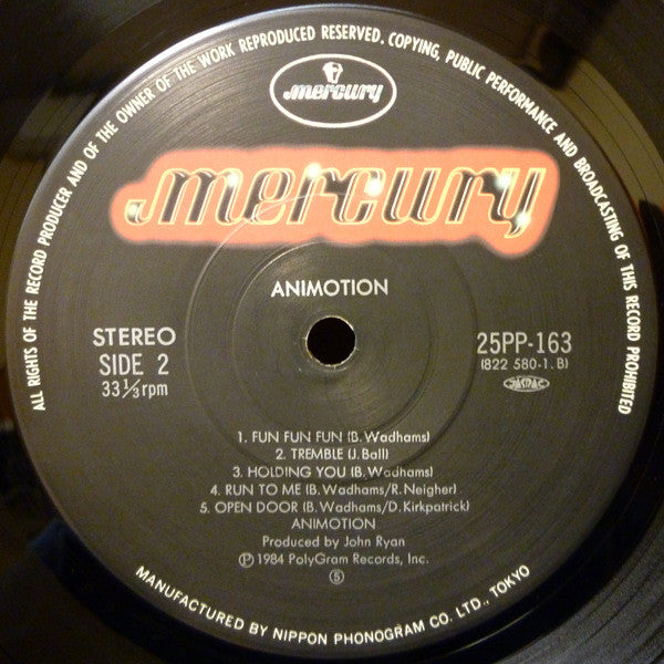 Animotion - Animotion (Vinyl, LP, Album) Very Good Plus (VG+) / Very Good Plus (VG+)