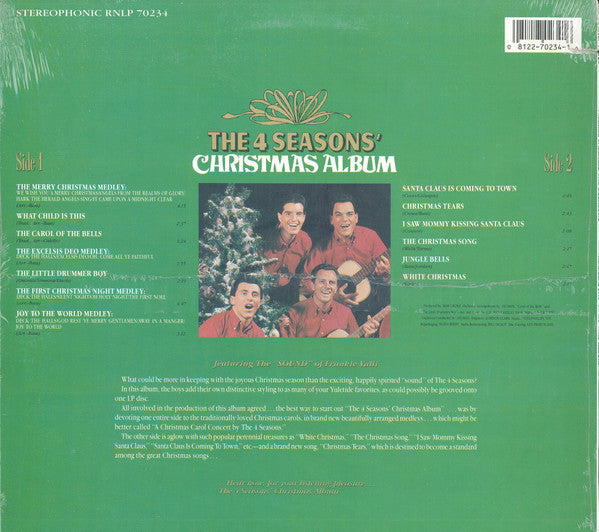 The Four Seasons - The 4 Seasons' Christmas Album (Vinyl, LP, Album, Stereo, Reissue) Very Good Plus (VG+) / Very Good (VG)