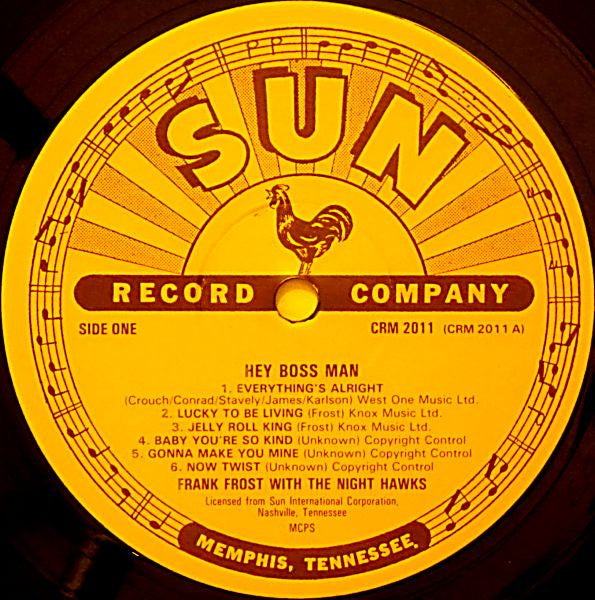 Frank Frost With The Nighthawks - Hey Boss Man! (Vinyl, LP, Reissue) Very Good (VG) / Very Good (VG)