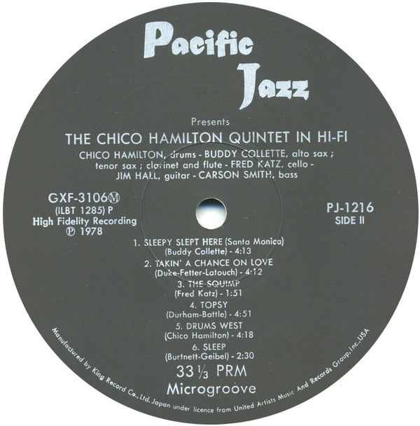 The Chico Hamilton Quintet - Chico Hamilton Quintet In Hi-Fi (Vinyl...