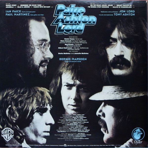 Paice Ashton & Lord - Malice In Wonderland (Vinyl, LP, Album, Promo) Very Good Plus (VG+) / Good (G)