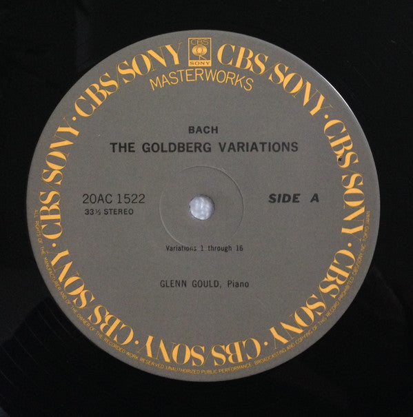 Johann Sebastian Bach - The Goldberg Variations (Vinyl, LP, Reissue...