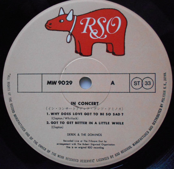 Derek & The Dominos - In Concert (Vinyl, LP, Album)