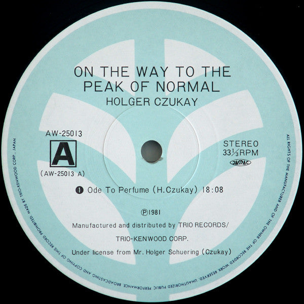 Holger Czukay - On The Way To The Peak Of Normal (Vinyl, LP, Album) Very Good (VG) / Very Good (VG)