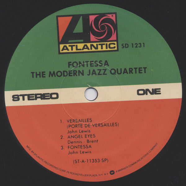 The Modern Jazz Quartet - Fontessa (Vinyl, LP, Album, Reissue, Repress, Stereo) Very Good Plus (VG+) / Very Good (VG)